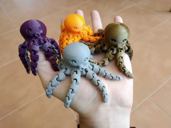 Cute Mini Octopus, a preview image from Creality Cloud