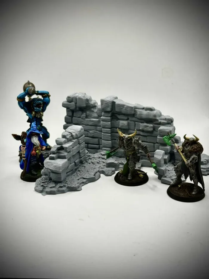 Ruined temple wall - Scatter terrain, a preview image from Creality Cloud