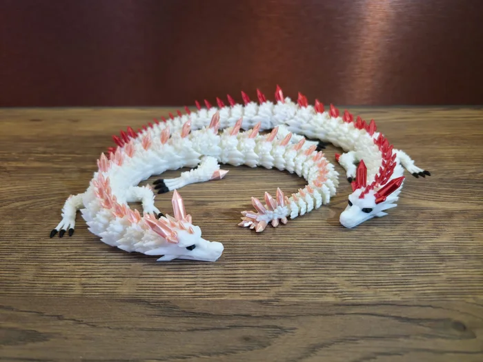 Articulated crystal dragon, a preview image from Creality Cloud