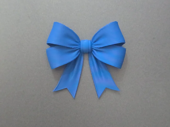 Elegante fiocco Magnetico (a calamita) Blu marino, a preview image from MakerWorld