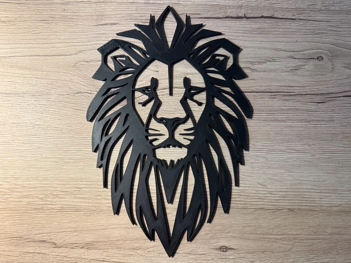 Löwe - Wandbild, a preview image from MakerWorld