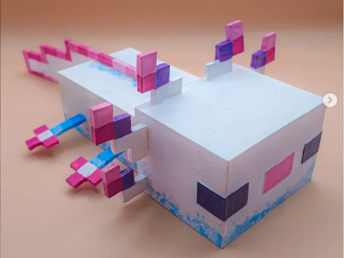 Ajolote minecraft, a preview image from MakerWorld