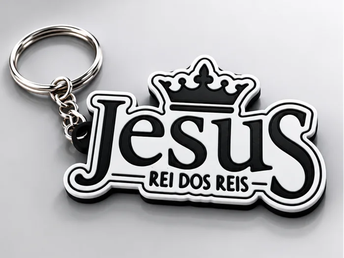 Jesus "King of Kings" keychain, a preview image from MakerWorld