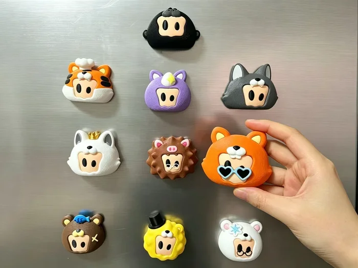 万兽之王系列 小d 冰箱贴, a preview image from MakerWorld