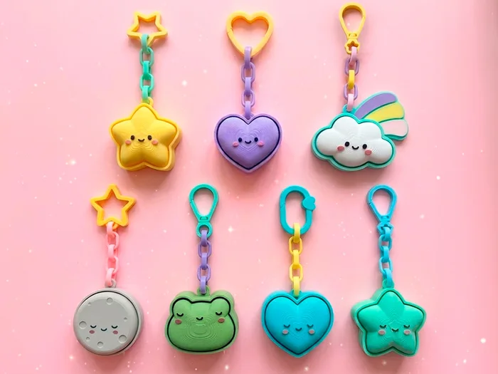 Llaveros Clicker Adorables, a preview image from MakerWorld