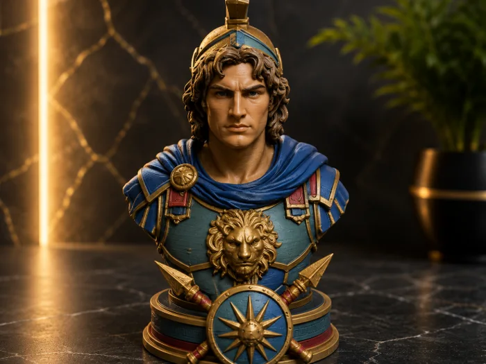 Alexander the Great Bust, a preview image from MakerWorld