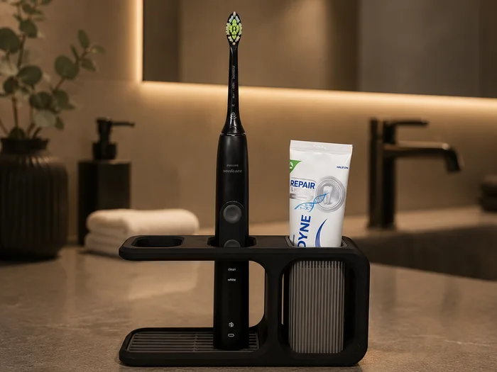 Modern Japandi Toothbrush Stand / Holder 3 Version, a preview image from MakerWorld