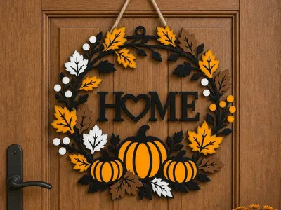 Halloween door decoration, a preview image from MakerWorld