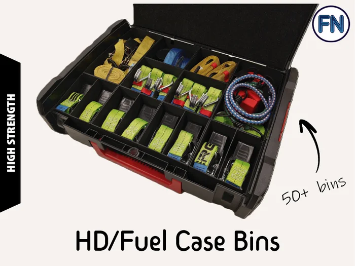 Milwaukee HD/Fuel case bins - High Strength, a preview image from MakerWorld