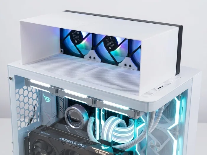 PC Schrank Abluft Tunnel (3x120mm) AIO, a preview image from MakerWorld