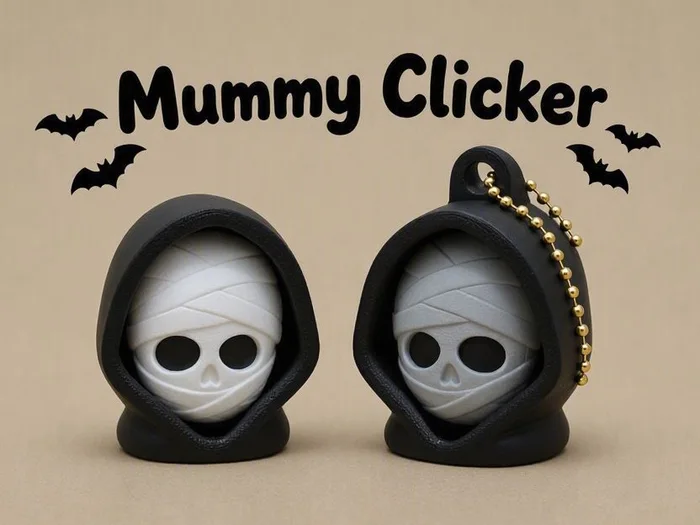 Mummy Face Clicker, a preview image from MakerWorld