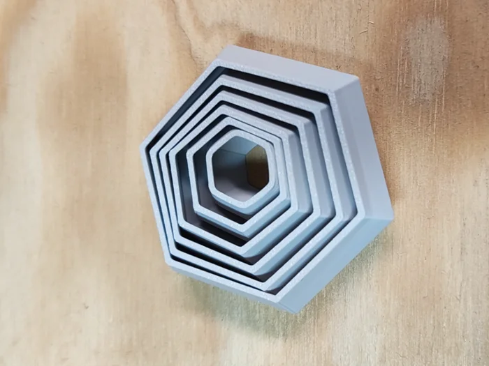 Hexagon spinning fidget - free to sell!, a preview image from MakerWorld