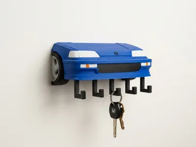 Honda Civic EF9 Wall Key Holder, a preview image from MakerWorld