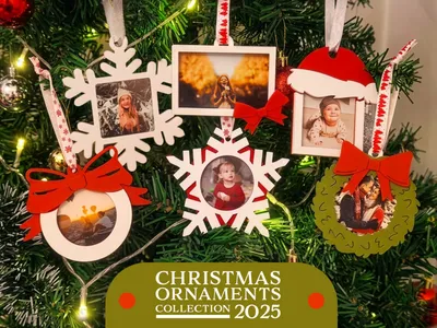 Photo Christmas Ornaments - 2025 Collection, a preview image from MakerWorld
