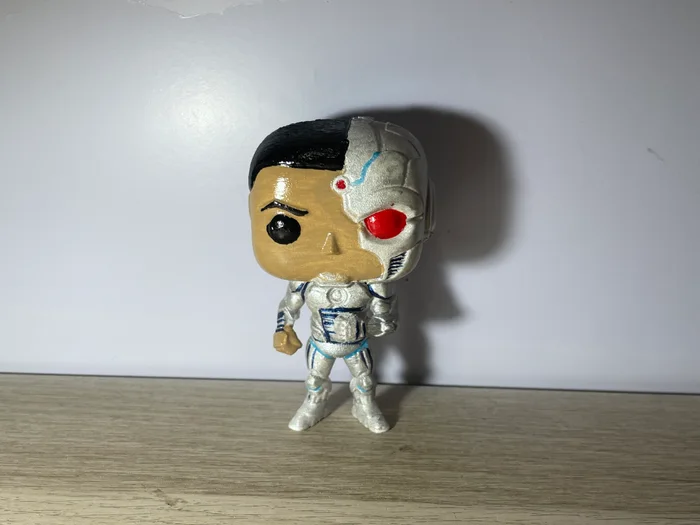 funko cyborg dc, a preview image from MakerWorld