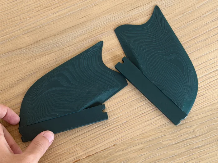 Futures twin fin for Surfboard, a preview image from MakerWorld