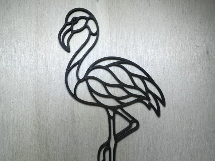 Elegant Line Animal Series - #47 Flamingo, a preview image from MakerWorld