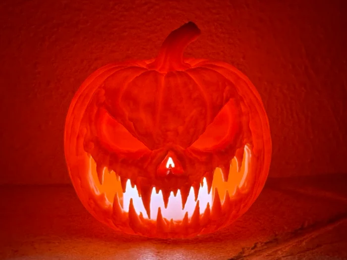 Nightmare Pumpkin – Halloween LED Tealight, a preview image from MakerWorld