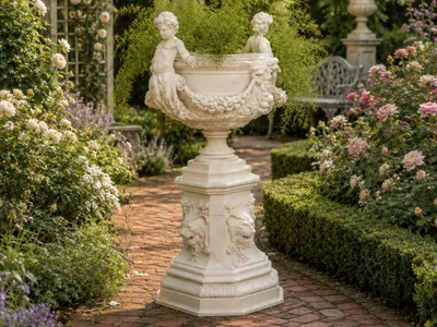 Neoclassical Planter with Pedestal, a preview image from MakerWorld