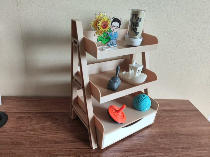 迷你花架置物架, a preview image from MakerWorld