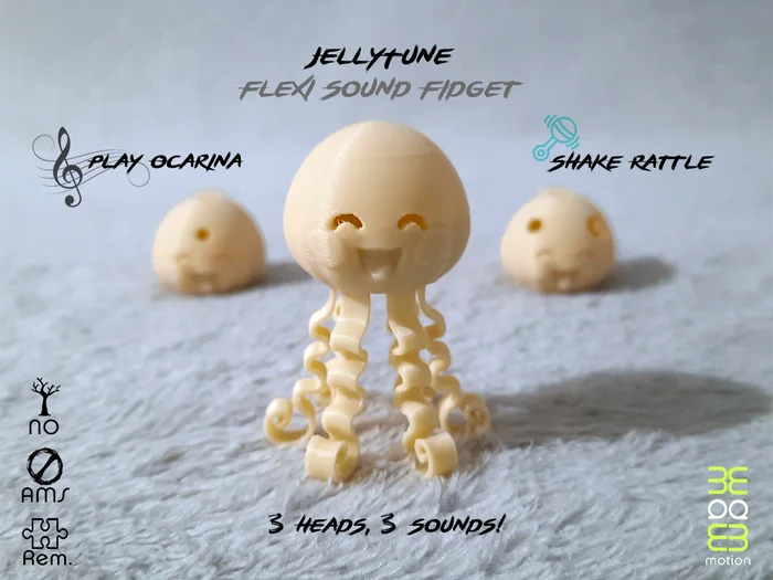 JellyTune Flexi Sound Fidget, a preview image from MakerWorld