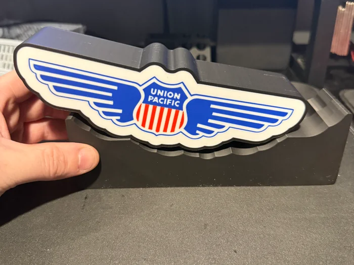 Union Pacific mini lightbox, a preview image from MakerWorld