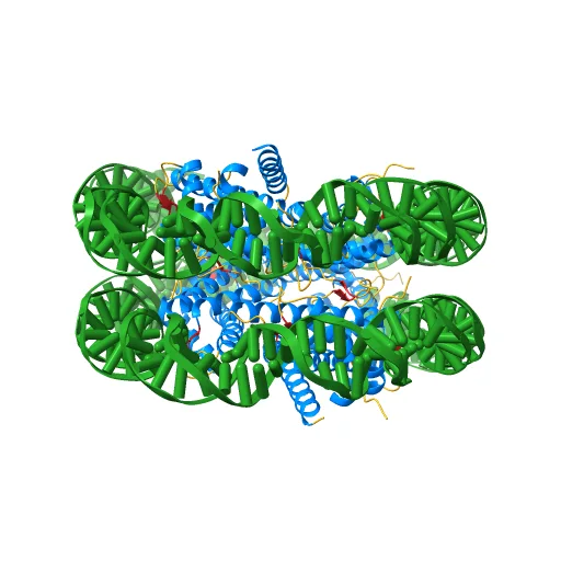 The nucleosome containing human H2A.Z.1, a preview image from NIH 3D