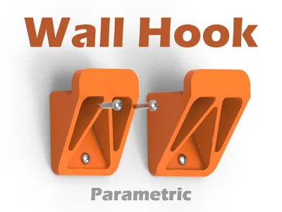 Strongest Wall Hook Collection - 6 variations ( Parametric ), a preview image from Printables