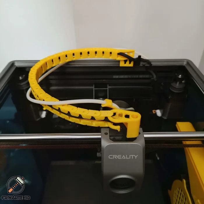 K1 Cable Chain Anti-Sag Riser Back (for ViniS Cable Chain Fix), a preview image from Printables