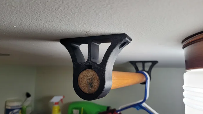 Closet Rod Holder, Top-Mount, a preview image from Printables