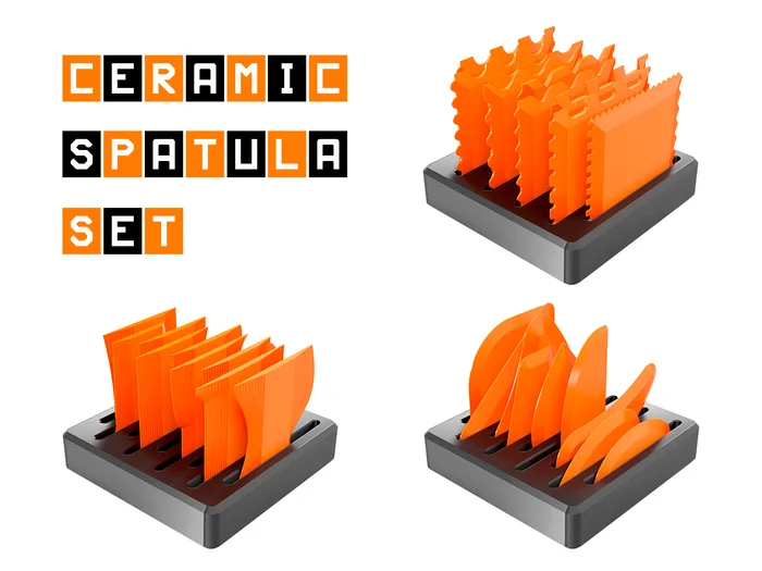 Ceramic spatula set, a preview image from Printables
