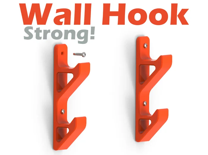 Strong Wall Hook, a preview image from Printables