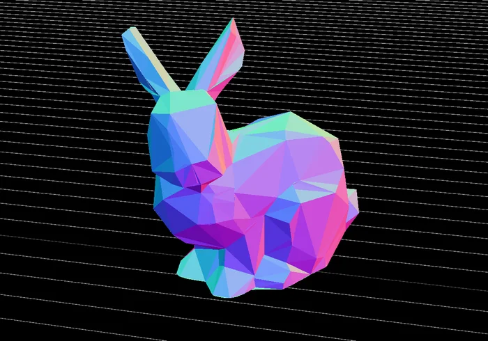 Low Poly Rabbit, a preview image from Printables
