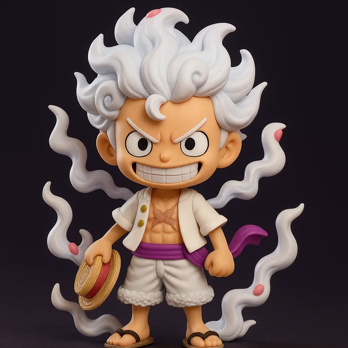 Luffy Gear Five - One Piece (Chibi), a preview image from Printables