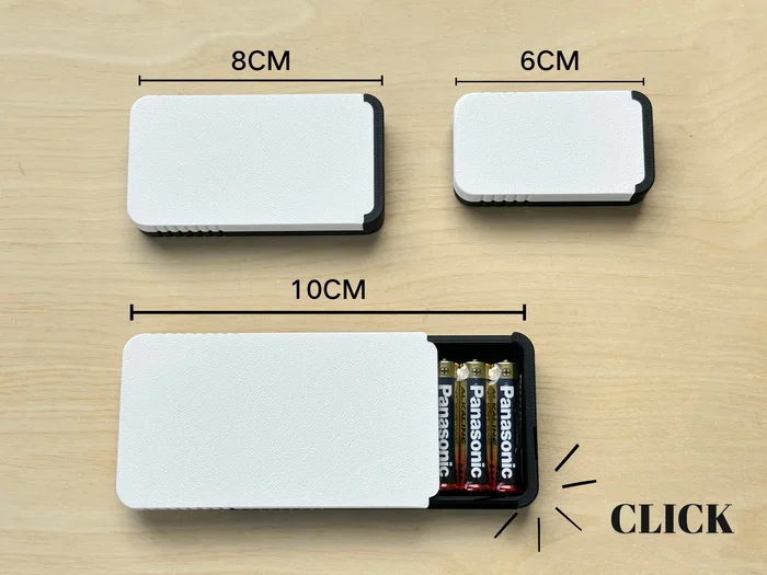 Mini Pocket Slide Box (6cm | 8cm | 10cm), a preview image from Printables