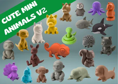 Cute Mini Animals Edition 2, a preview image from Printables
