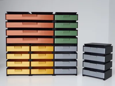 Fast-Printing Modular Drawer System (Vase Mode), a preview image from Printables