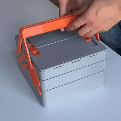 Cantilever tool/sewing box (parametric), a preview image from Printables