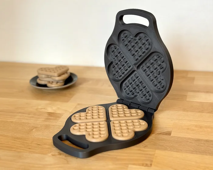 Heart Waffle Iron - for little Bakers and big Parent Makers, a preview image from Printables