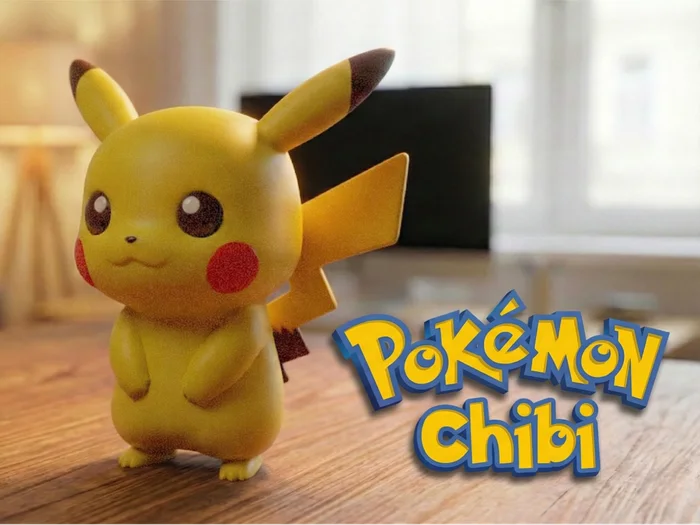 Pikachu Chibi Pokemon, a preview image from Printables