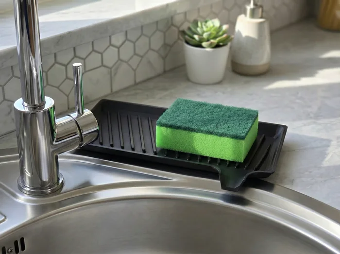 Self-Draining Kitchen Sponge & Washcloth Holder, a preview image from Printables