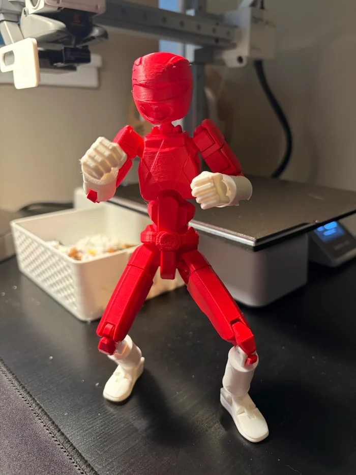 Power Rangers Dummy 13 Remix Red Ranger, a preview image from Printables