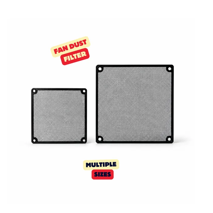 FAN DUST FILTER / COMPUTER ACCESSORIES / PRINTED FAN COVER / GAMING SETUP ACCESSORIES, a preview image from Printables