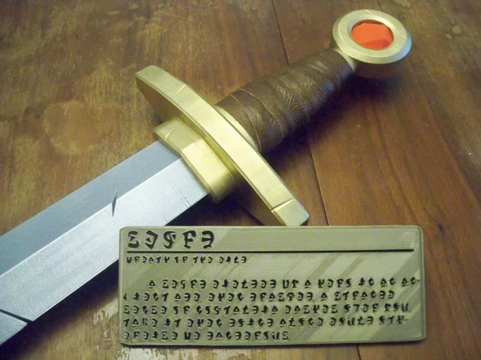 Sword from Breath of the Wild-Easier, no-glue assembly, a preview image from Printables