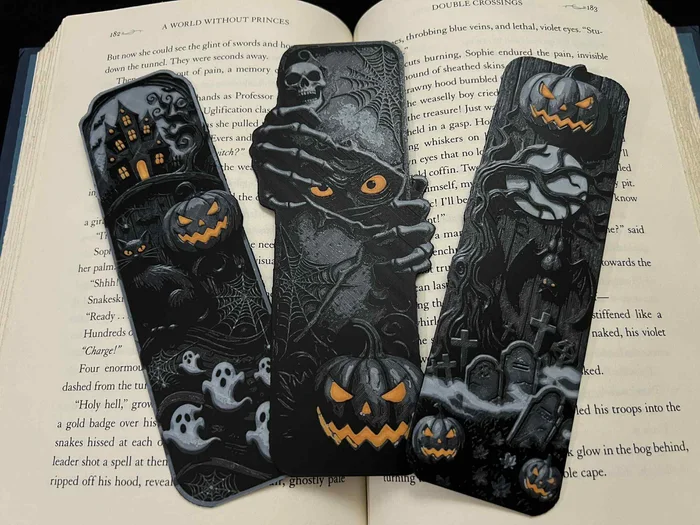 Halloween Bookmark Set, a preview image from Printables