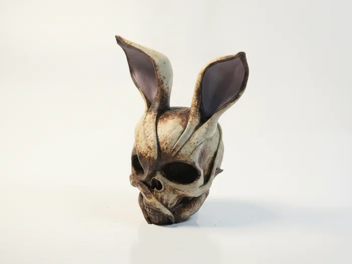 Rabbit Man Skull Fantasy Sculpture 3D Printable, a preview image from Printables