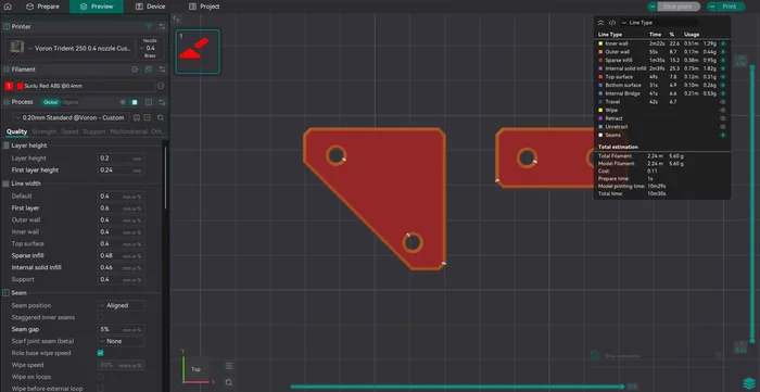 Top Hat Panel Mount, a preview image from Printables