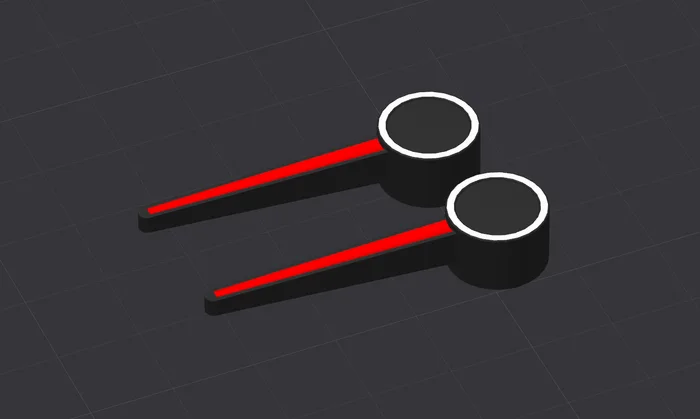 VW Phaeton Style Gauge Needle (1:1 Scale for MG90/MG90S), a preview image from Printables