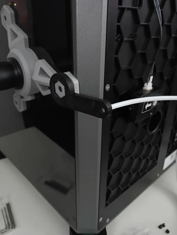 Creality K1 & K1C Barrel Base Filament Guide, a preview image from Printables