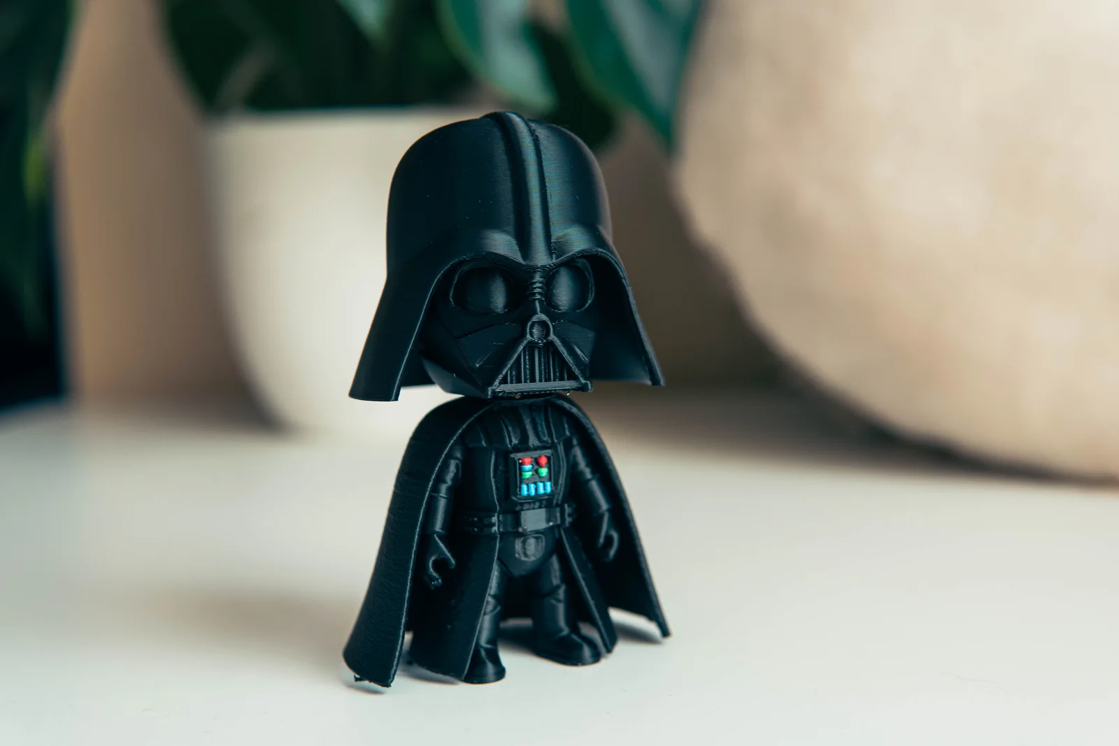 Chibi Darth Vader — Magnetic Helmet (4x 2x6mm Magnets), a preview image from Printables